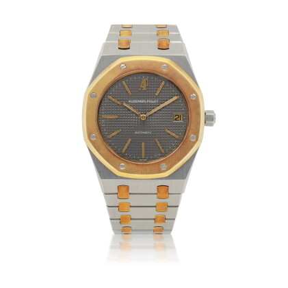 Catalog image of ROYAL OAK, REF 5402SA STAINLESS STEEL AND YELLOW GOLD WRISTWATCH WITH DATE AND …