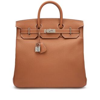 View 1 of Lot 33: Gold Togo HAC Haut à Courroies Birkin 40 Palladium Hardware, 2021