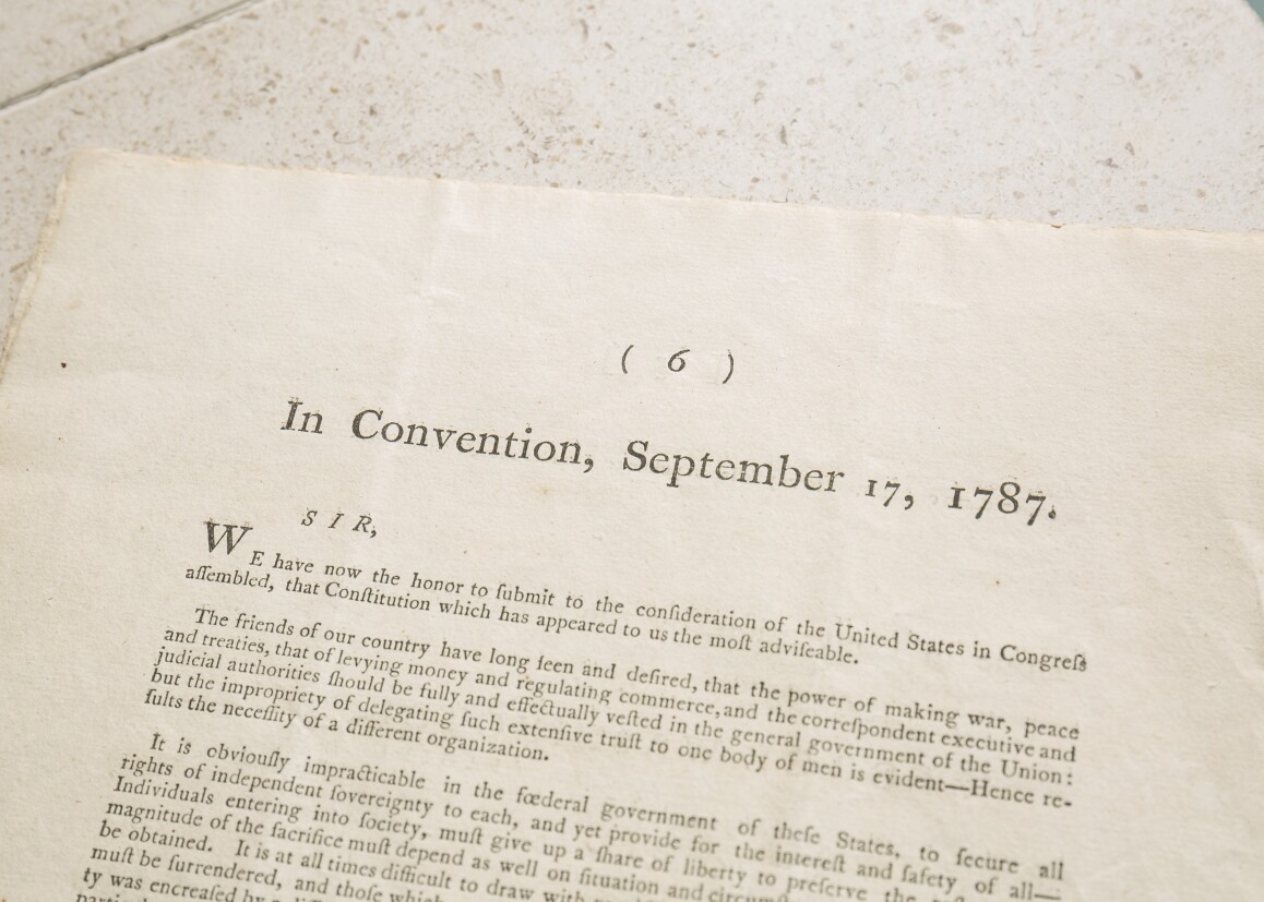 Documento é considerado mais raro do que o original da Independência dos EUA | Foto: Divulgação/Sotheby's