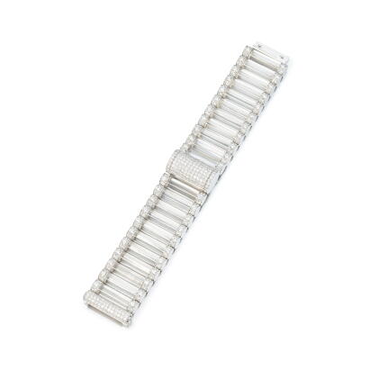 Catalog image of Lady's rock crystal and diamond wristwatch