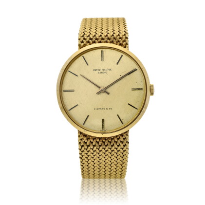 Catalog image of Reference 3468 Retailed by Tiffany & Co.: A yellow gold bracelet watch, Made in 1970