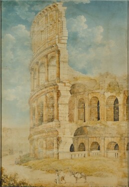 View 1 of Lot 76: Figures at the foot of the Colosseum