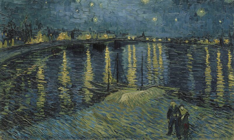 Vincent van Gogh - Starry Night Over The Rhone 1888.jpg