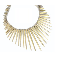 72. 18 karat gold, platinum and diamond necklace, h. stern