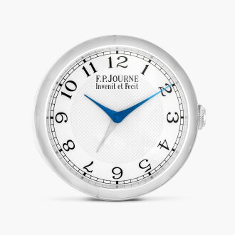 View 1 of Lot 103: Pendulette Réveil Souveraine | A stainless steel desk clock with alarm, Circa 2026