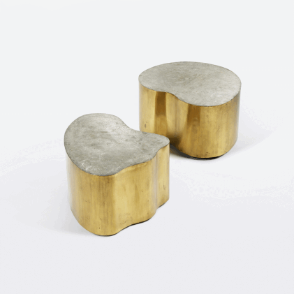 Catalog image of Two “Bronzeforms I” Cocktail Tables