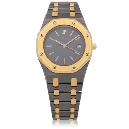 Catalog image of Royal Oak, Ref. 14486TR Pink gold and tantalum wristwatch with date and bracele…