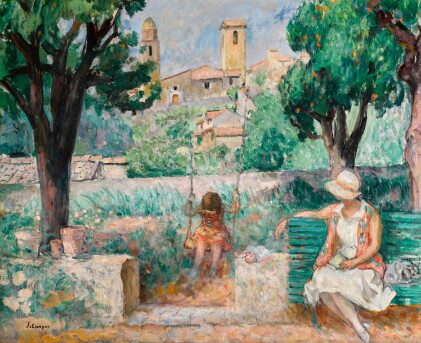 Catalog image of henri lebasque | le cannet, la balançoire