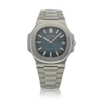Catalog image of 'Geneva Seal' Nautilus, Ref. 5711/1A Stainless steel wristwatch with date and b…