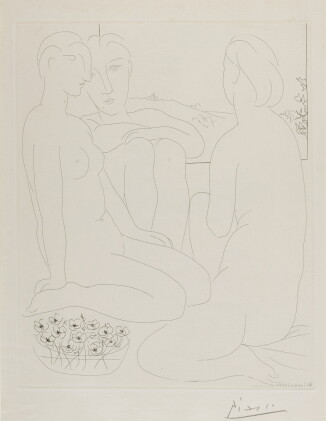Catalog image of Trois Femmes nues près d'une Fenêtre, from La Suite Vollard