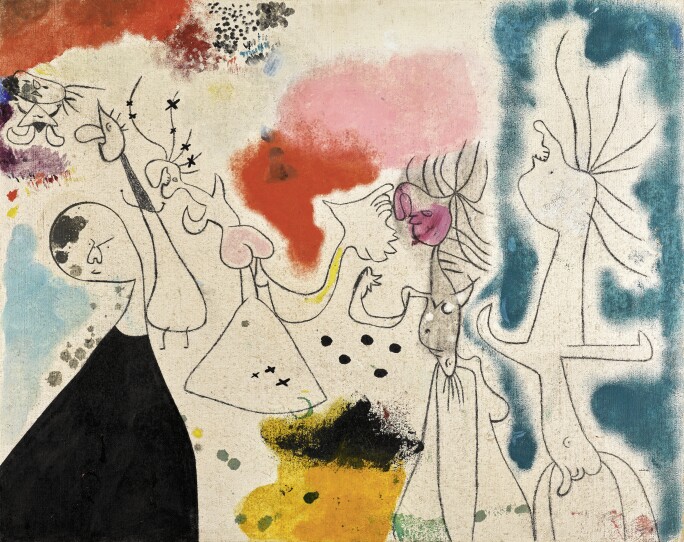 Joan Miró, Groupe de personnages, 1938 (est. 3,000,000-5,000,000)