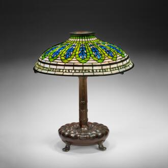 View 1 of Lot 52: A Rare "Gentian" Table Lamp