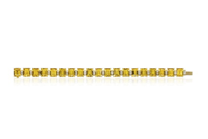 Catalog image of citrine and diamond bracelet, michele della valle