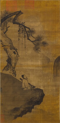 Catalog image of Attributed to Ma Yuan 馬遠(款) | Scholar Playing Qin 松下撫琴
