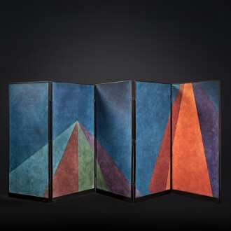 View 1 of Lot 70: A Unique "Folding Screen A-6"
