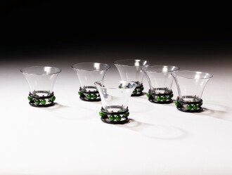 View 1 of Lot 1298: Ensemble de six verres