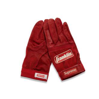 View 1 of Lot 9709: Supreme Franklin Batting Gloves Red