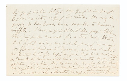 Catalog image of Lettre inédite à Lucien Daudet (1911, 4 p.), sur la mise au net de Combray, le …
