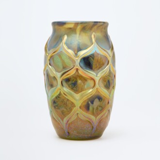 View 1 of Lot 18: Tiffany Studios, Decorated Paperweight Vase