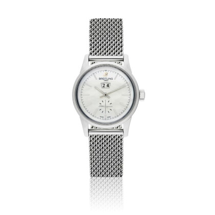Catalog image of breitling | transocean, a stainless steel automatic wristwatch with date, mothe…