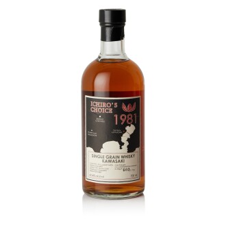 View 1 of Lot 6370: 川崎 Ichiro's Choice Single Grain Whisky Kawasaki 62.4 abv 1981 (1 BT70)