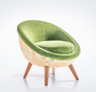View 1 of Lot 555: "Oeuf" Armchair