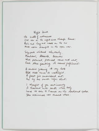 Catalog image of heaney, night drive, 1970