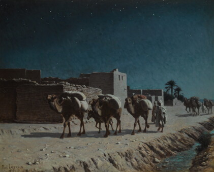 Catalog image of paul lazerges | camel train by moonlight
