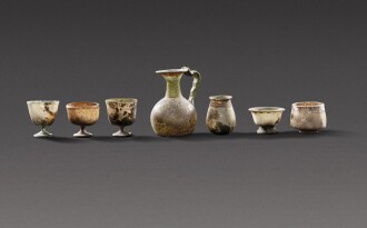 View 1 of Lot 126: Seven Glass Vessels, circa 3rd/5th century A.D.