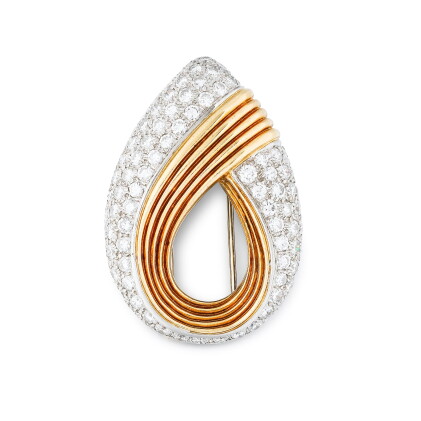 Catalog image of Bulgari | Broche diamants | Diamond brooch