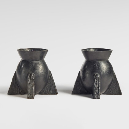 Catalog image of Pair of "Evase" Vases