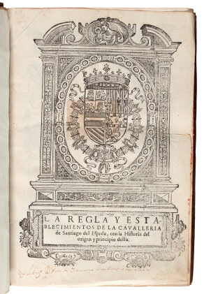Catalog image of Garcia de Medrano, La regla de la cavalleria de Santiago del Espada, Madrid, 16…