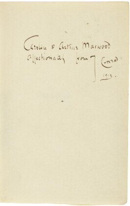Catalog image of conrad, joseph | chance, a tale in two parts. london: methuen, 1913