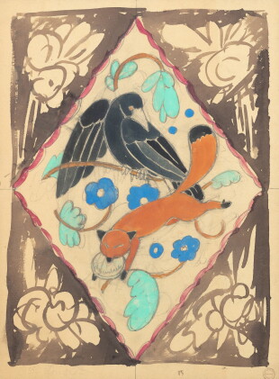 Catalog image of André Mare, The raven and the fox, circa 1920 | André Mare, Le Corbeau et le Re…