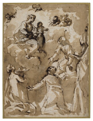 Catalog image of the madonna and child with four saints