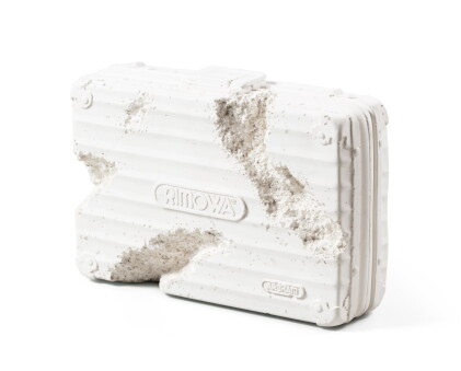 Catalog image of rimowa x daniel arsham "eroded attaché"