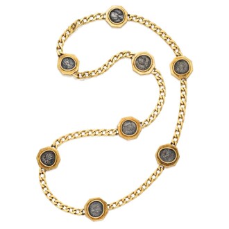 View 1 of Lot 242: Gold and Antique Coin 'Monete' Necklace