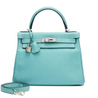 View 1 of Lot 14: Bleu Atoll Togo Kelly 28 Retournè Palladium Hardware, 2015