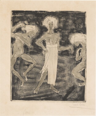 View 1 of Lot 66: Junger Fürst und Tänzerinnen (Schiefler 196)