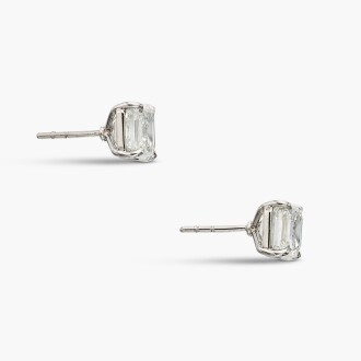 View 1 of Lot 5: Pair of Diamond Earrings 
