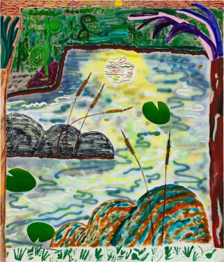 View 1 of Lot 504: Shara Hughes 莎拉‧休斯 | Swamp Things 沼澤事物