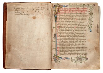 View 1 of Lot 1: JAMES OF MILAN | Pricking of love, illuminated manuscript in Middle English [England, fifteenth century]