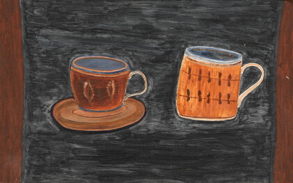 Catalog image of Orange Mug & Cup on Paynes Gray