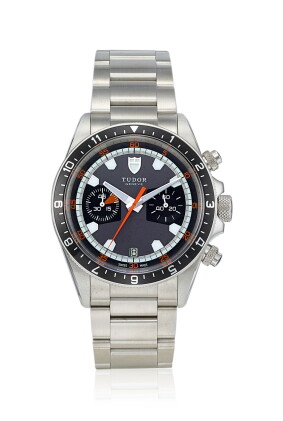 Catalog image of tudor | heritage, reference 70330n, a stainless steel chronograph wristwatch wi…