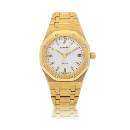 Catalog image of audemars piguet | royal oak, ref 14790.ba yellow gold wristwatch with date and …