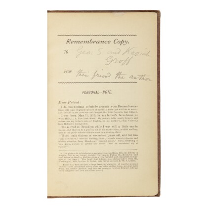  Memoranda During the War. Camden: Printed for the Author, 1875-76