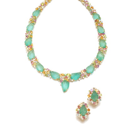 Catalog image of Gem set and diamond demi-parure
