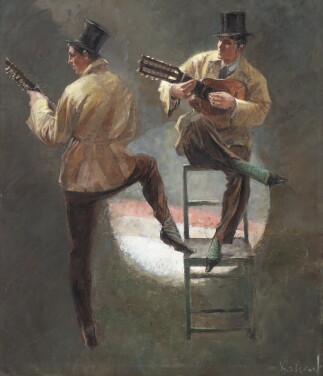 View 1 of Lot 404: Joueurs de guitare
