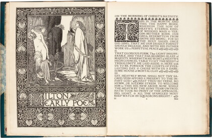 Catalog image of Milton | Early poems, London, Ballantyne Press, [1896], half turquoise morocco