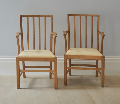 Catalog image of edward barnsley | set of six chairs and two armchairs